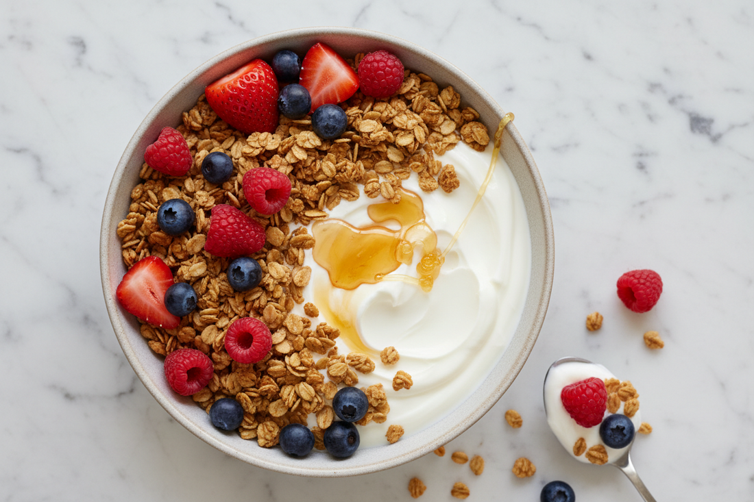 Granola, Greek Yogurt & Berry Bowl — The Perfect Morning Start